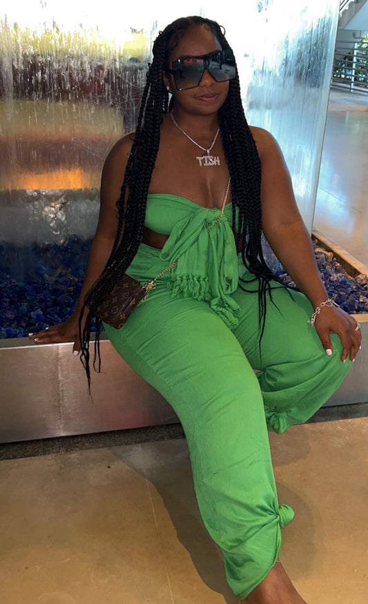 Vacay Vibes 2 pc Set (green)