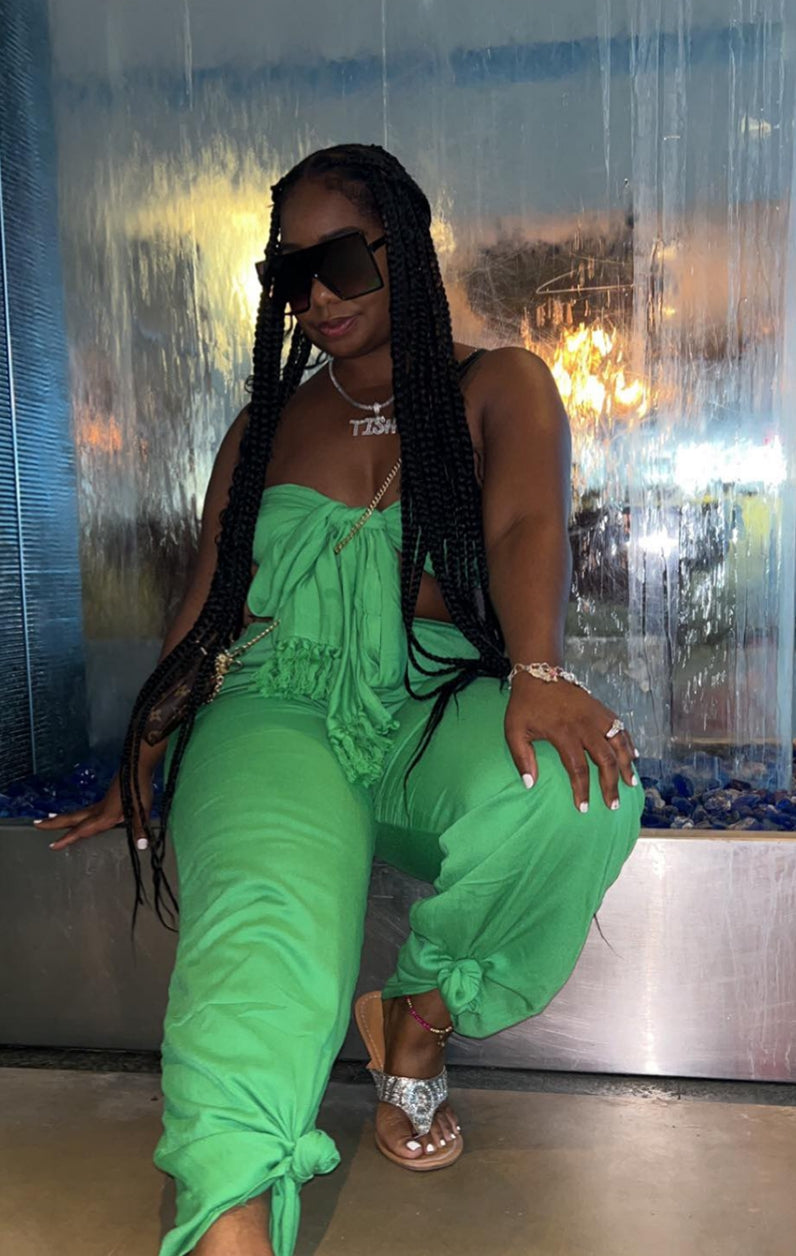 Vacay Vibes 2 pc Set (green)