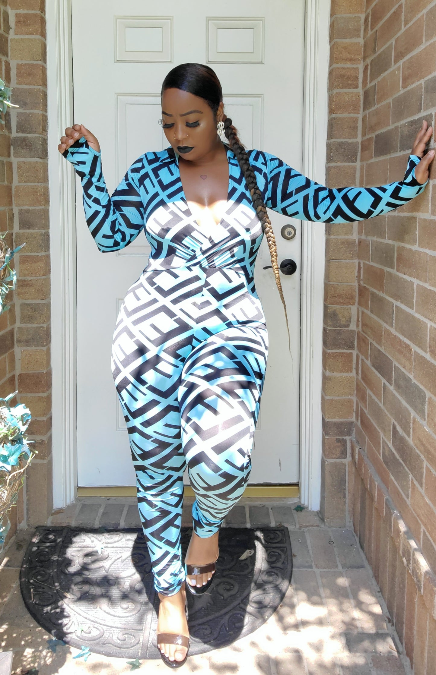 Meagan Jumpsuit Blue