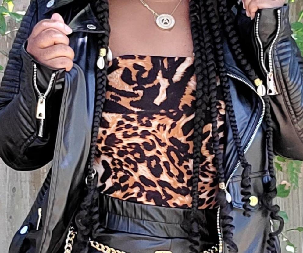 Leopard body suit