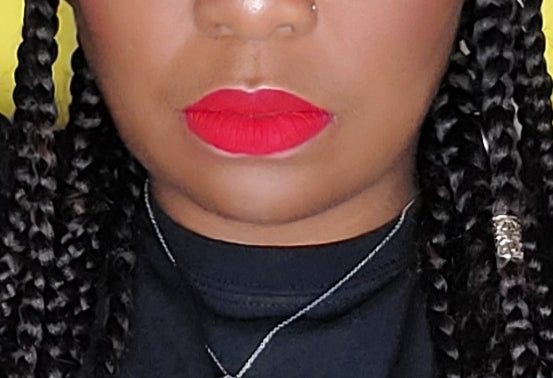 GlveStain#24 Our Stand Out Red that Turns heads Liquid Matte Lipstick