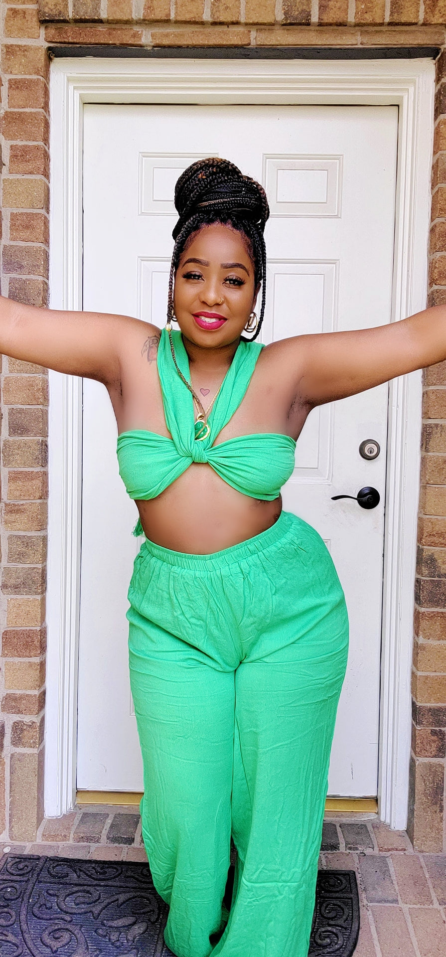 Vacay Vibes 2 pc Set (green)