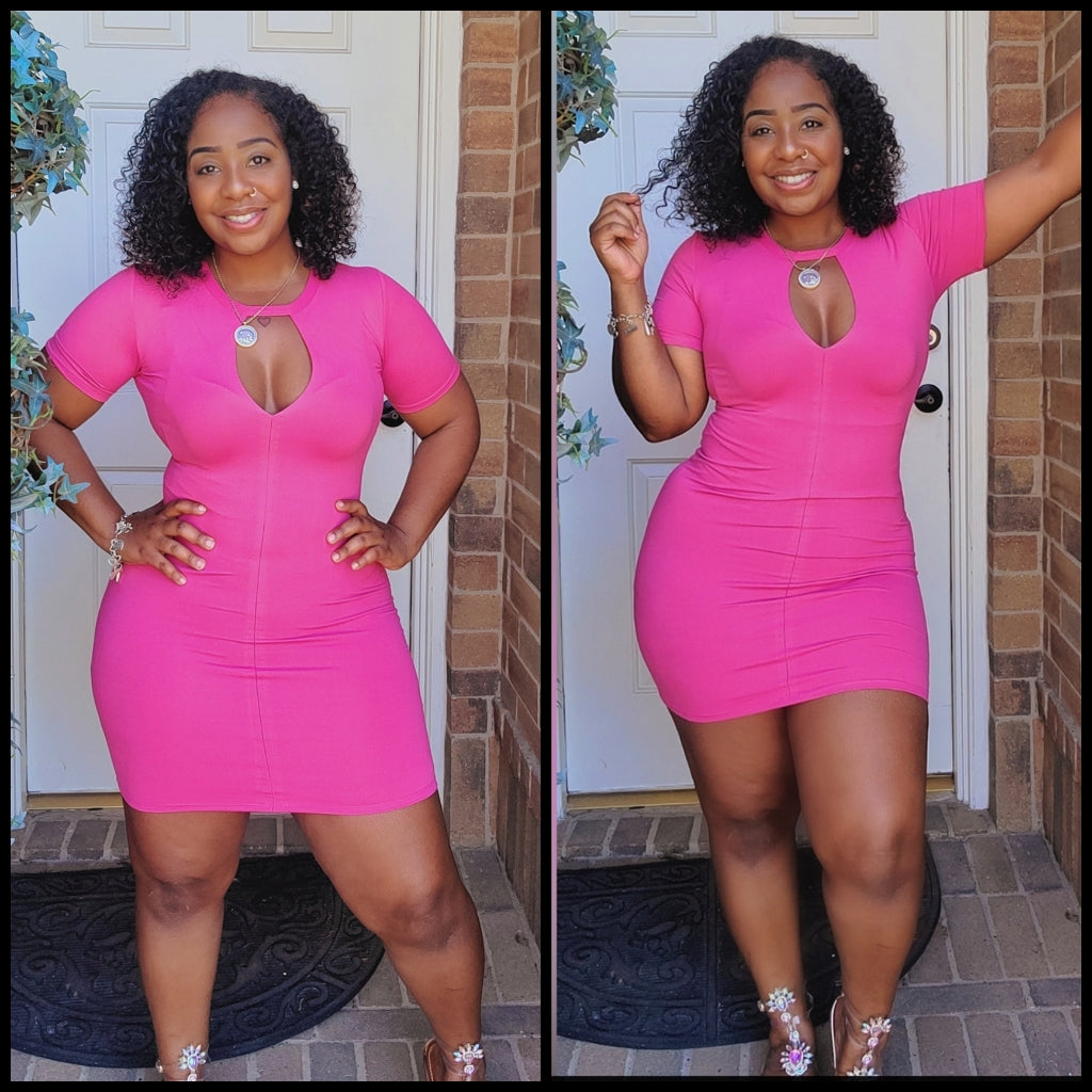 Cut Out Bodycon Dress 3 colors available