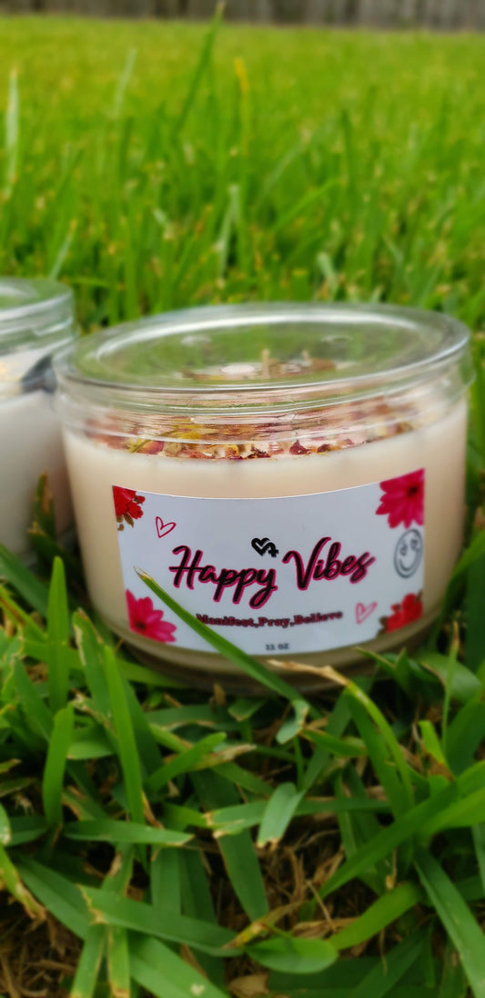 HAPPY VIBES INTENTION CANDLES